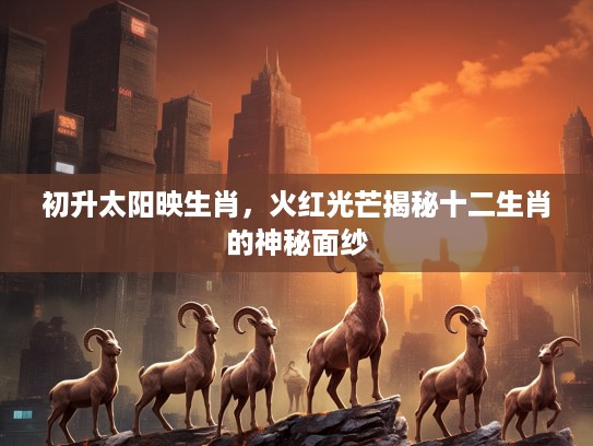 初升太阳映生肖，火红光芒揭秘十二生肖的神秘面纱