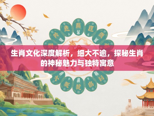 生肖文化深度解析，细大不逾，探秘生肖的神秘魅力与独特寓意