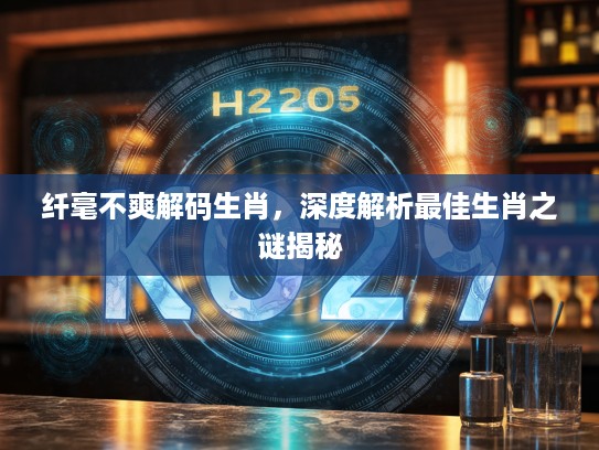 纤毫不爽解码生肖，深度解析最佳生肖之谜揭秘