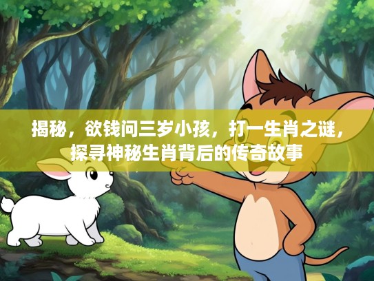 揭秘,欲钱问三岁小孩,打一生肖之谜,探寻神秘生肖背后的传奇故事 揭秘,欲钱问三岁小孩,打一生肖之谜,探寻神秘生肖背后的传奇故事