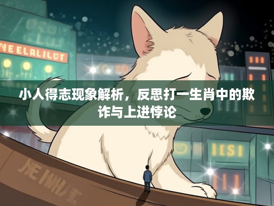 小人得志现象解析，反思打一生肖中的欺诈与上进悖论