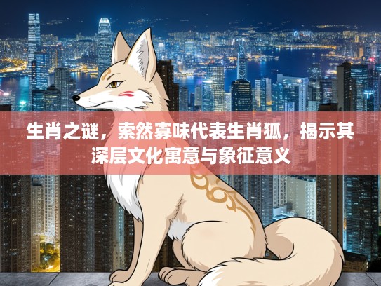 生肖之谜，索然寡味代表生肖狐，揭示其深层文化寓意与象征意义