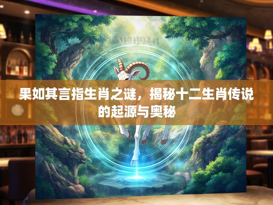果如其言指生肖之谜，揭秘十二生肖传说的起源与奥秘