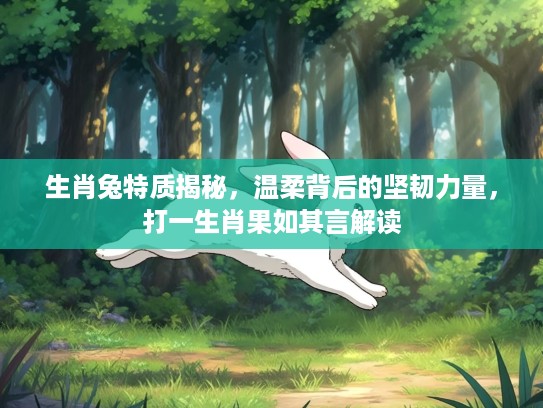 生肖兔特质揭秘,温柔背后的坚韧力量,打一生肖果如其言解读 生肖兔特质揭秘,温柔背后的坚韧力量,打一生肖果如其言解读