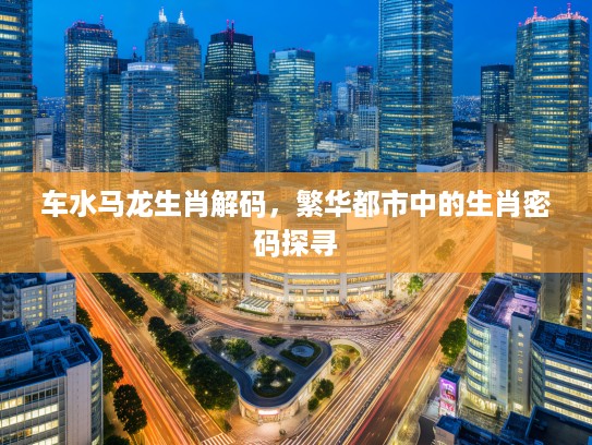 车水马龙生肖解码，繁华都市中的生肖密码探寻