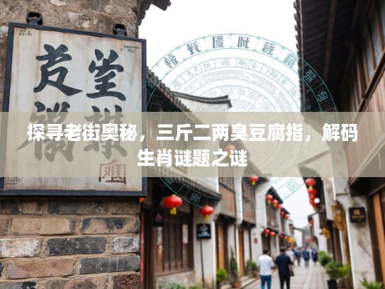探寻老街奥秘,三斤二两臭豆腐指,解码生肖谜题之谜 探寻老街奥秘,三斤二两臭豆腐指,解码生肖谜题之谜
