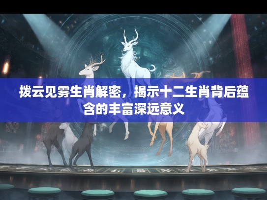 拨云见雾生肖解密，揭示十二生肖背后蕴含的丰富深远意义