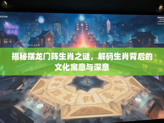 揭秘摆龙门阵生肖之谜,解码生肖背后的文化寓意与深意 揭秘摆龙门阵生肖之谜,解码生肖背后的文化寓意与深意
