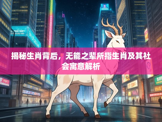 揭秘生肖背后，无能之辈所指生肖及其社会寓意解析