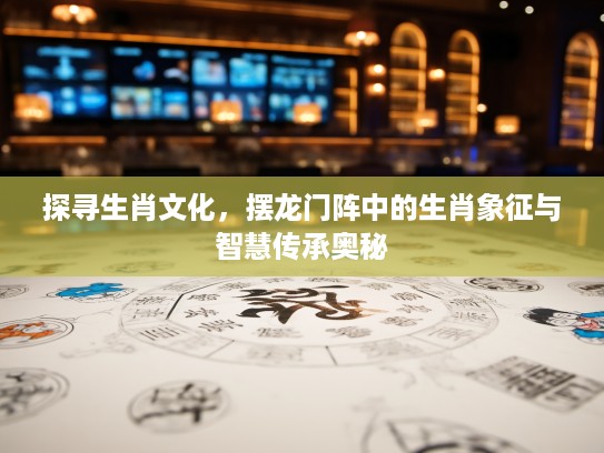 探寻生肖文化，摆龙门阵中的生肖象征与智慧传承奥秘