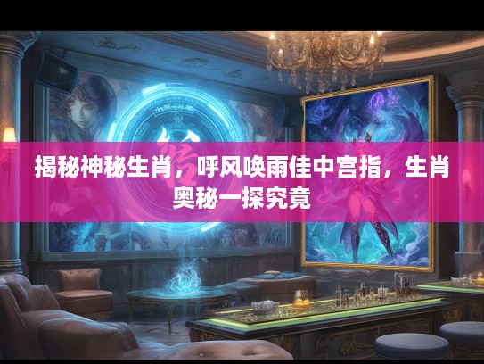 揭秘神秘生肖,呼风唤雨佳中宫指,生肖奥秘一探究竟 揭秘神秘生肖,呼风唤雨佳中宫指,生肖奥秘一探究竟