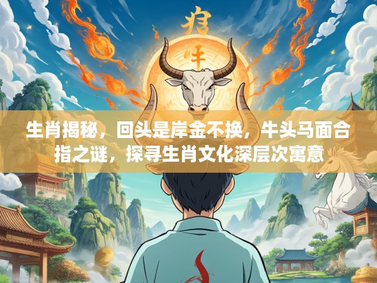 生肖揭秘，回头是岸金不换，牛头马面合指之谜，探寻生肖文化深层次寓意