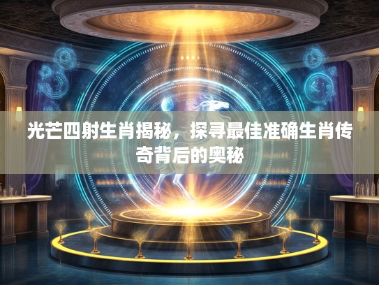 光芒四射生肖揭秘，探寻最佳准确生肖传奇背后的奥秘