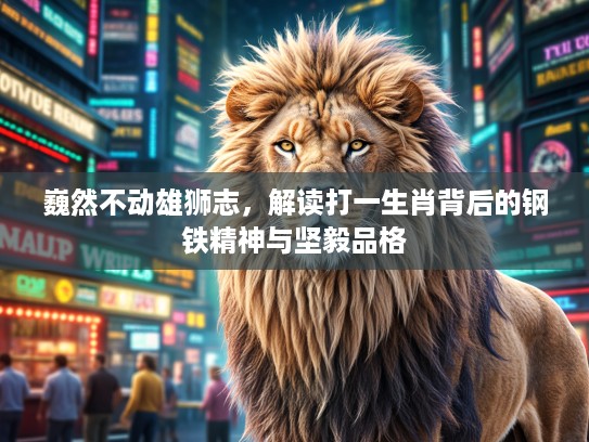 巍然不动雄狮志,解读打一生肖背后的钢铁精神与坚毅品格 巍然不动雄狮志,解读打一生肖背后的钢铁精神与坚毅品格