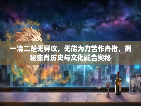 一清二楚无异议,无能为力苦作舟指,揭秘生肖历史与文化融合奥秘 一清二楚无异议,无能为力苦作舟指,揭秘生肖历史与文化融合奥秘