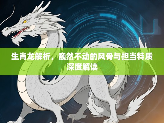 生肖龙解析,巍然不动的风骨与担当特质深度解读 生肖龙解析,巍然不动的风骨与担当特质深度解读