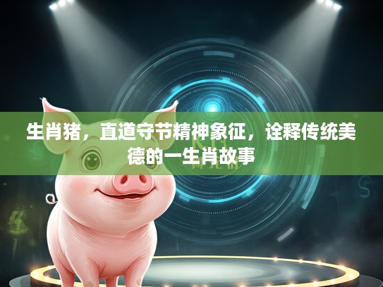 生肖猪，直道守节精神象征，诠释传统美德的一生肖故事