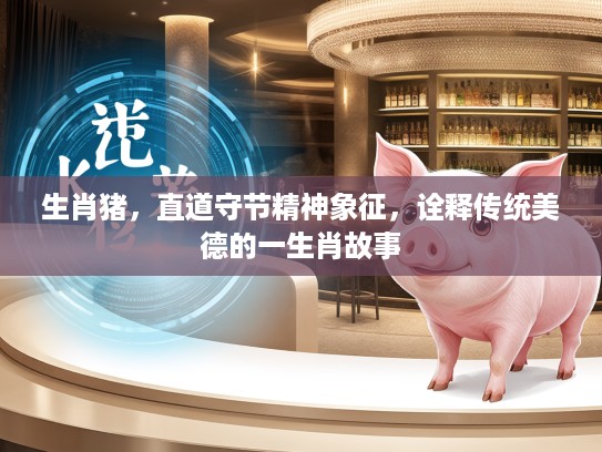 生肖猪，直道守节精神象征，诠释传统美德的一生肖故事