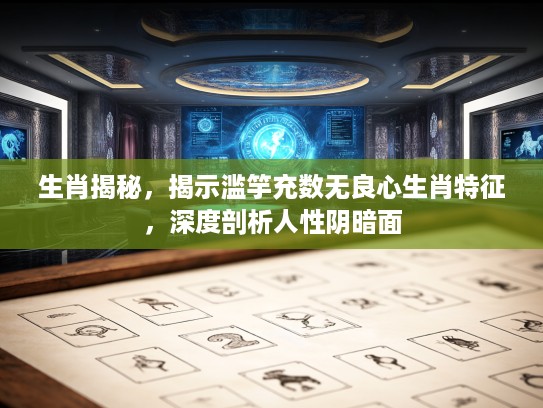 生肖揭秘，揭示滥竽充数无良心生肖特征，深度剖析人性阴暗面
