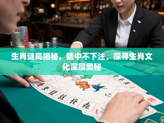 生肖谜局揭秘,猜中不下注,探寻生肖文化深层奥秘 生肖谜局揭秘,猜中不下注,探寻生肖文化深层奥秘