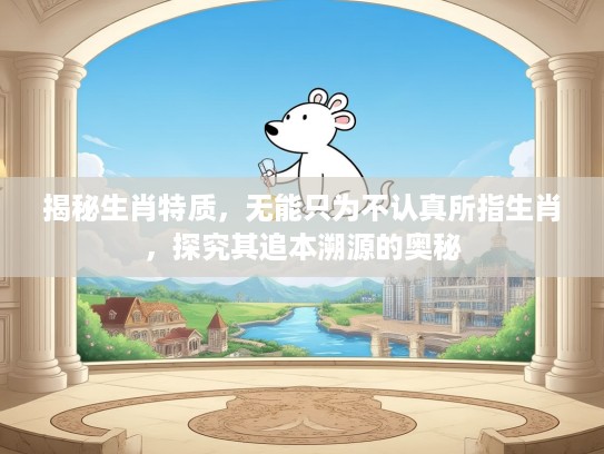 揭秘生肖特质，无能只为不认真所指生肖，探究其追本溯源的奥秘