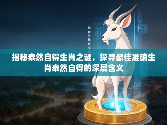 揭秘泰然自得生肖之谜,探寻最佳准确生肖泰然自得的深层含义 揭秘泰然自得生肖之谜,探寻最佳准确生肖泰然自得的深层含义