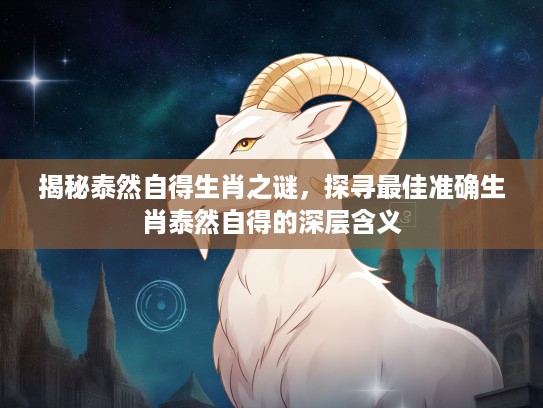 揭秘泰然自得生肖之谜,探寻最佳准确生肖泰然自得的深层含义 揭秘泰然自得生肖之谜,探寻最佳准确生肖泰然自得的深层含义