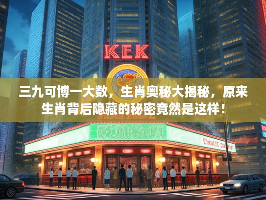 三九可博一大数，生肖奥秘大揭秘，原来生肖背后隐藏的秘密竟然是这样！