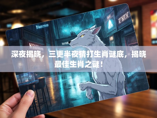 深夜揭晓，三更半夜猜打生肖谜底，揭晓最佳生肖之谜！