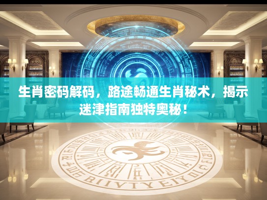 生肖密码解码,路途畅通生肖秘术,揭示迷津指南独特奥秘! 生肖密码解码,路途畅通生肖秘术,揭示迷津指南独特奥秘!