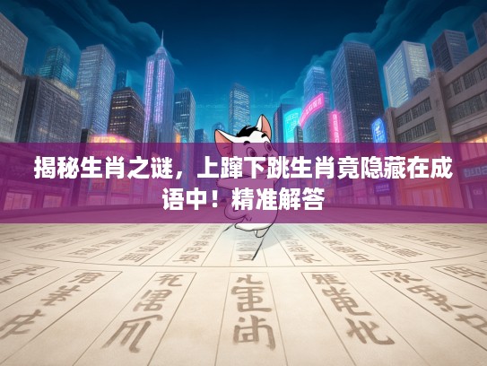 揭秘生肖之谜，上蹿下跳生肖竟隐藏在成语中！精准解答