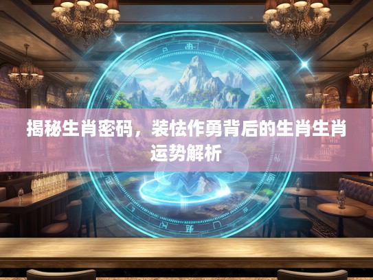 揭秘生肖密码，装怯作勇背后的生肖生肖运势解析