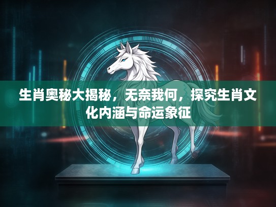 生肖奥秘大揭秘,无奈我何,探究生肖文化内涵与命运象征 生肖奥秘大揭秘,无奈我何,探究生肖文化内涵与命运象征