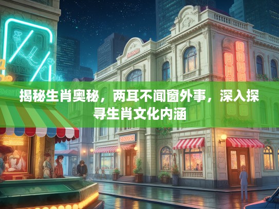 揭秘生肖奥秘，两耳不闻窗外事，深入探寻生肖文化内涵