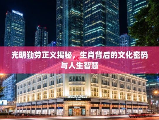 光明勤劳正义揭秘，生肖背后的文化密码与人生智慧