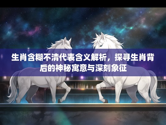 生肖含糊不清代表含义解析，探寻生肖背后的神秘寓意与深刻象征