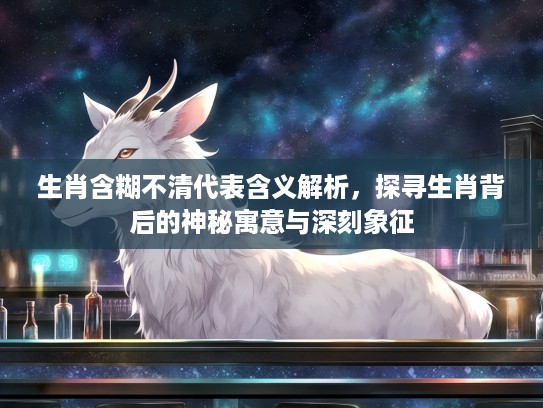 生肖含糊不清代表含义解析，探寻生肖背后的神秘寓意与深刻象征