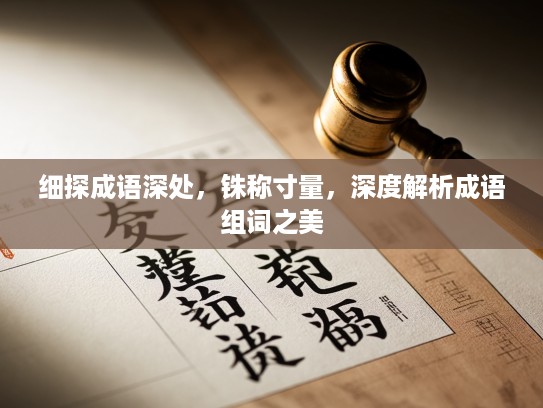 细探成语深处，铢称寸量，深度解析成语组词之美