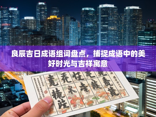 良辰吉日成语组词盘点,捕捉成语中的美好时光与吉祥寓意 良辰吉日成语组词盘点,捕捉成语中的美好时光与吉祥寓意