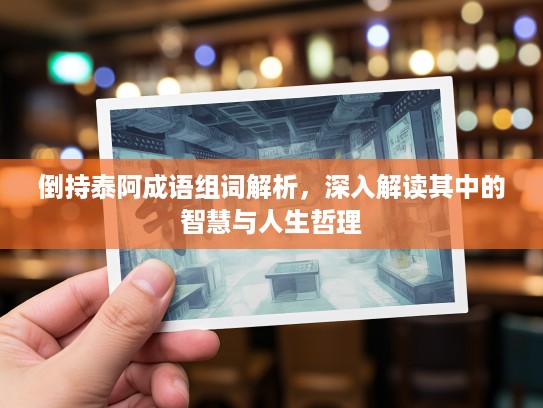 倒持泰阿成语组词解析，深入解读其中的智慧与人生哲理