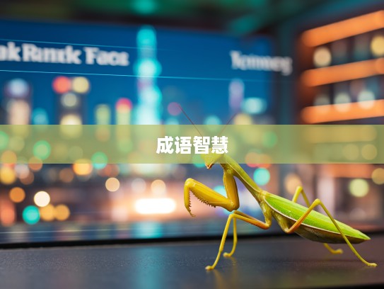 巧借螳螂黄雀智慧,探析成语组词中的生存哲学奥秘 巧借螳螂黄雀智慧,探析成语组词中的生存哲学奥秘