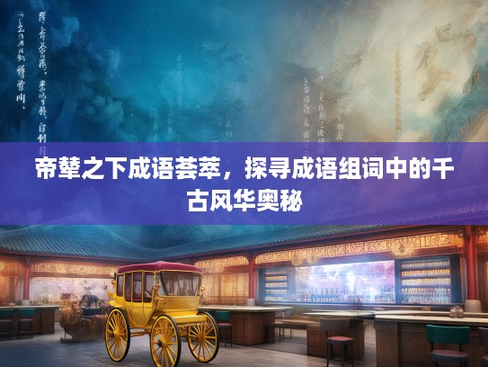 帝辇之下成语荟萃，探寻成语组词中的千古风华奥秘
