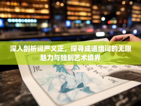 深入剖析词严义正，探寻成语组词的无限魅力与独到艺术境界