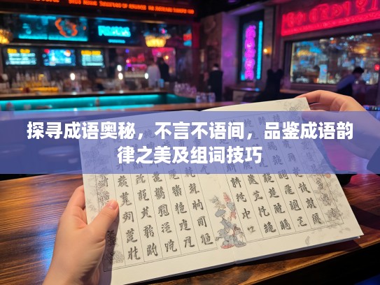 探寻成语奥秘，不言不语间，品鉴成语韵律之美及组词技巧