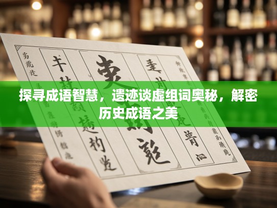 探寻成语智慧,遗迹谈虚组词奥秘,解密历史成语之美 探寻成语智慧,遗迹谈虚组词奥秘,解密历史成语之美