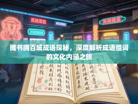摊书拥百城成语探秘,深度解析成语组词的文化内涵之旅 摊书拥百城成语探秘,深度解析成语组词的文化内涵之旅