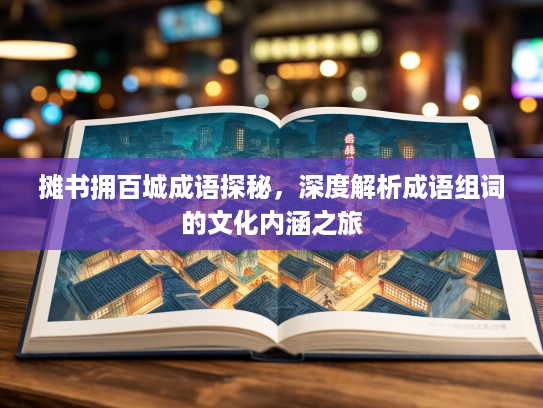 摊书拥百城成语探秘,深度解析成语组词的文化内涵之旅 摊书拥百城成语探秘,深度解析成语组词的文化内涵之旅