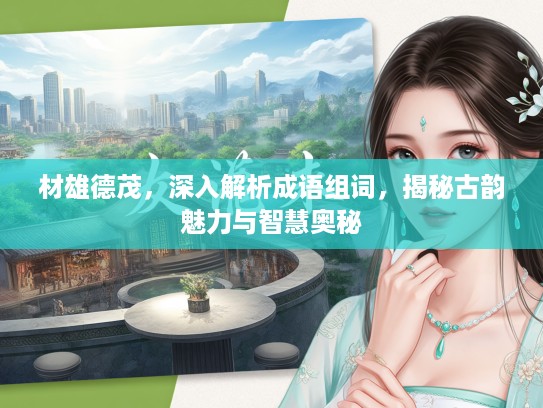 材雄德茂,深入解析成语组词,揭秘古韵魅力与智慧奥秘 材雄德茂,深入解析成语组词,揭秘古韵魅力与智慧奥秘