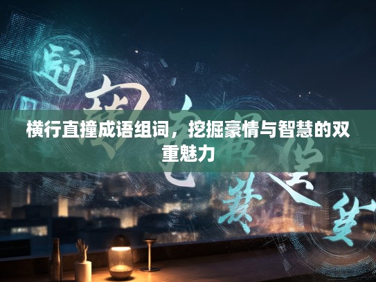 横行直撞成语组词，挖掘豪情与智慧的双重魅力