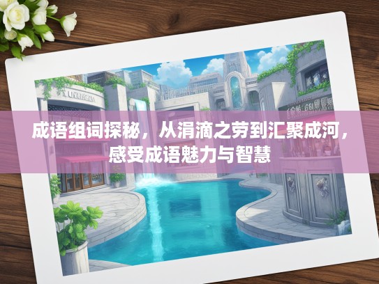 成语组词探秘，从涓滴之劳到汇聚成河，感受成语魅力与智慧